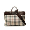 Burberry House Check Canvas Business Bag Secondhand