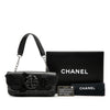 Chanel Camellia CC Choco Bar No 5 Lambskin Shoulder Bag Secondhand