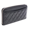Chanel CC Quilted Caviar Zip Around Wallet Secondhand