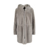 Secondhand Emporio Armani Shearling Coat with Hoodie - '10s