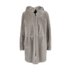 Secondhand Emporio Armani Shearling Coat with Hoodie - '10s