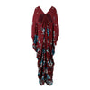 Secondhand Roberto Cavalli Floral Kaftan Dress with Cutout - '10s