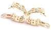 Cartier Maillon Panthere Diamond 5 Row Hoop Yellow Gold Earrings Secondhand