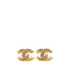 Chanel CC Gold Plated Bullet Back Earrings Secondhand