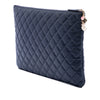 Chanel Large Quilted Lambskin Casino Charms O Case Clutch Secondhand