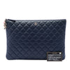 Chanel Large Quilted Lambskin Casino Charms O Case Clutch Secondhand