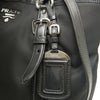 Prada Soft Calf Trimmed Tessuto Satchel Secondhand