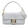 Fendi Striped Jersey Baguette Satchel Secondhand