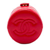Secondhand Chanel CC Quilted Lambskin Top Handle Round Vanity Case with Chain
