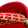 Secondhand Chanel CC Quilted Lambskin Top Handle Round Vanity Case with Chain