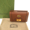 Gucci Grained Calfskin Diana Bamboo Compact Wallet Secondhand