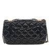 Chanel Paris Salzburg Medium Patent and Goatskin CC Eyelet Flap Secondhand
