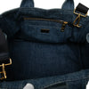 Prada Denim Canapa Logo Satchel Secondhand