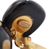 Chanel CC Resin and Gold Plated Polka Dot Dangle Clip On Earrings Secondhand