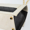 Chanel Vintage Trapezoid CC Flap Bag Leather