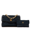 Chanel CC Quilted Satin Bijoux Chain Single Flap Secondhand