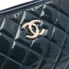 Chanel Quilted Patent CC Crown Double Zip Crossbody Secondhand