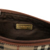 Burberry Haymarket Check Coated Canvas Pouch Secondhand