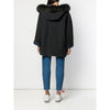 A.N.G.E.L.O. Vintage Cult Blue Wool and Fox Fur Coat - '80s Second hand