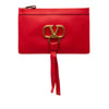 Valentino Leather VRing Clutch Secondhand