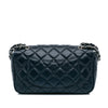 Chanel CC Quilted Perforated Lambskin Single Flap Secondhand