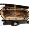 Burberry House Check Trimmed Leather Shoulder Bag Secondhand