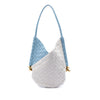 Bottega Veneta Small Nappa and Canvas Intrecciato Solstice Shoulder Bag Secondhand