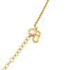 Dior Gold Plated CD Logo Heart Pendant Necklace Secondhand