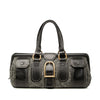 Celine Tweed and Leather Ella Frame Handbag Secondhand