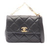 Chanel Mini Square Quilted Lambskin Lucky Charms Chain Flap Secondhand