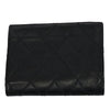 Chanel CC Quilted Lambskin Bifold Compact Wallet Secondhand