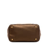 Prada Vitello Daino Trimmed Tessuto Satchel Secondhand