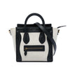 Celine Nano Bicolor Canvas and Leather Luggage Tote Secondhand
