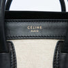 Celine Nano Bicolor Canvas and Leather Luggage Tote Secondhand