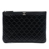 Chanel Medium Quilted Lambskin Boy O Case Clutch Secondhand