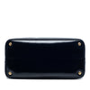 Prada Medium Saffiano Vernice Double Satchel Secondhand