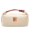 Hermès Small Toile Bride A Brac H Pavillon Case Secondhand