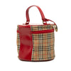 Burberry Haymarket Check Canvas Vanity Bag Secondhand