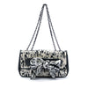 Chanel Silk and Lambskin Coco Mademoiselle Scarf Flap Secondhand