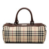 Burberry House Check Canvas Barrel Handbag Secondhand