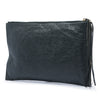 Balenciaga Lambskin Motocross Classic Zip Around Flat Clutch Secondhand
