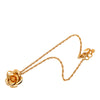 Chanel CC Gold Plated Camellia Pendant Necklace Secondhand