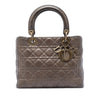 Dior Medium Metallic Lambskin Cannage Lady Dior Secondhand
