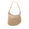 Fendi Zucchino Canvas Oyster Shoulder Bag Secondhand