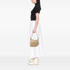 Fendi Zucchino Canvas Oyster Shoulder Bag Secondhand