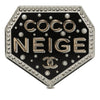 Chanel CC Resin Strass and Faux Pearl Coco Neige Pin Brooch Secondhand