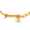 Chanel CC Gold Plated Resin and Crystal Soccer Ball Charm Bracelet Secondhand