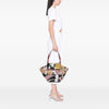 Christian Louboutin Canvas Floral Embroidered Loubishore Tote Secondhand