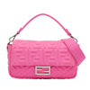 Secondhand Fendi Medium Embossed Lycra Baguette Satchel