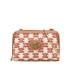 Secondhand Celine Triomphe Embroidered Canvas Clutch On Chain